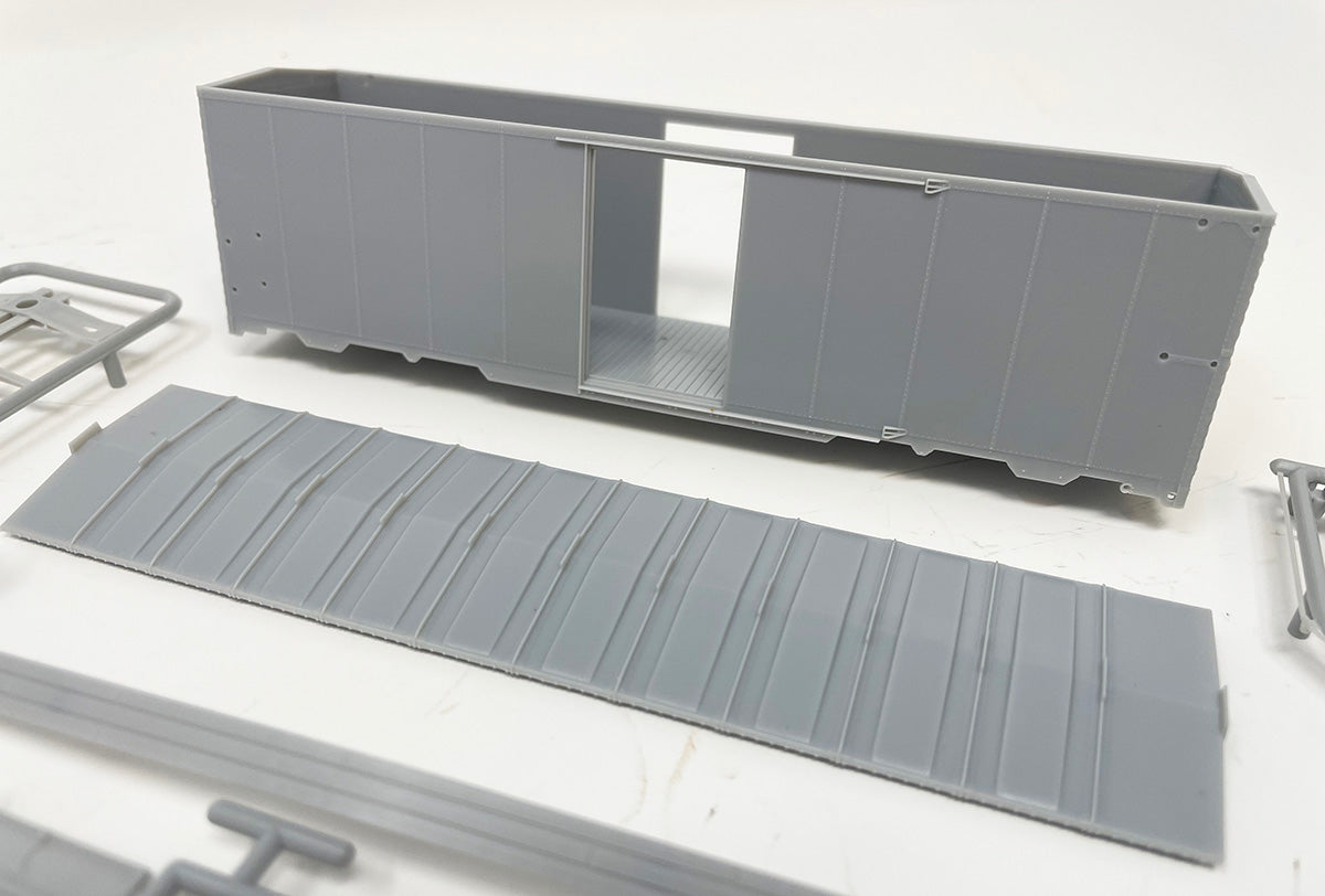 DPH1937MW HO 1937 Boxcar with Murphy Roof and "W" Ends - Kit