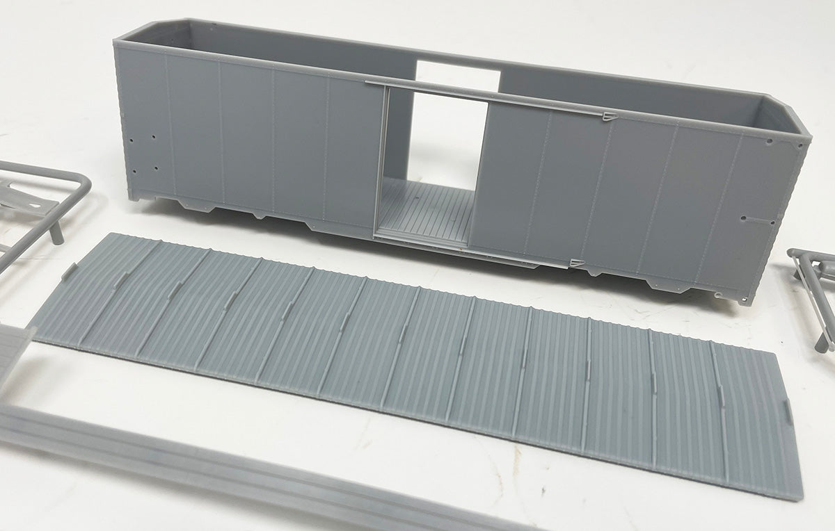 DPH1937VS HO 1937 Boxcar with Viking Roof and "W" Ends - Kit
