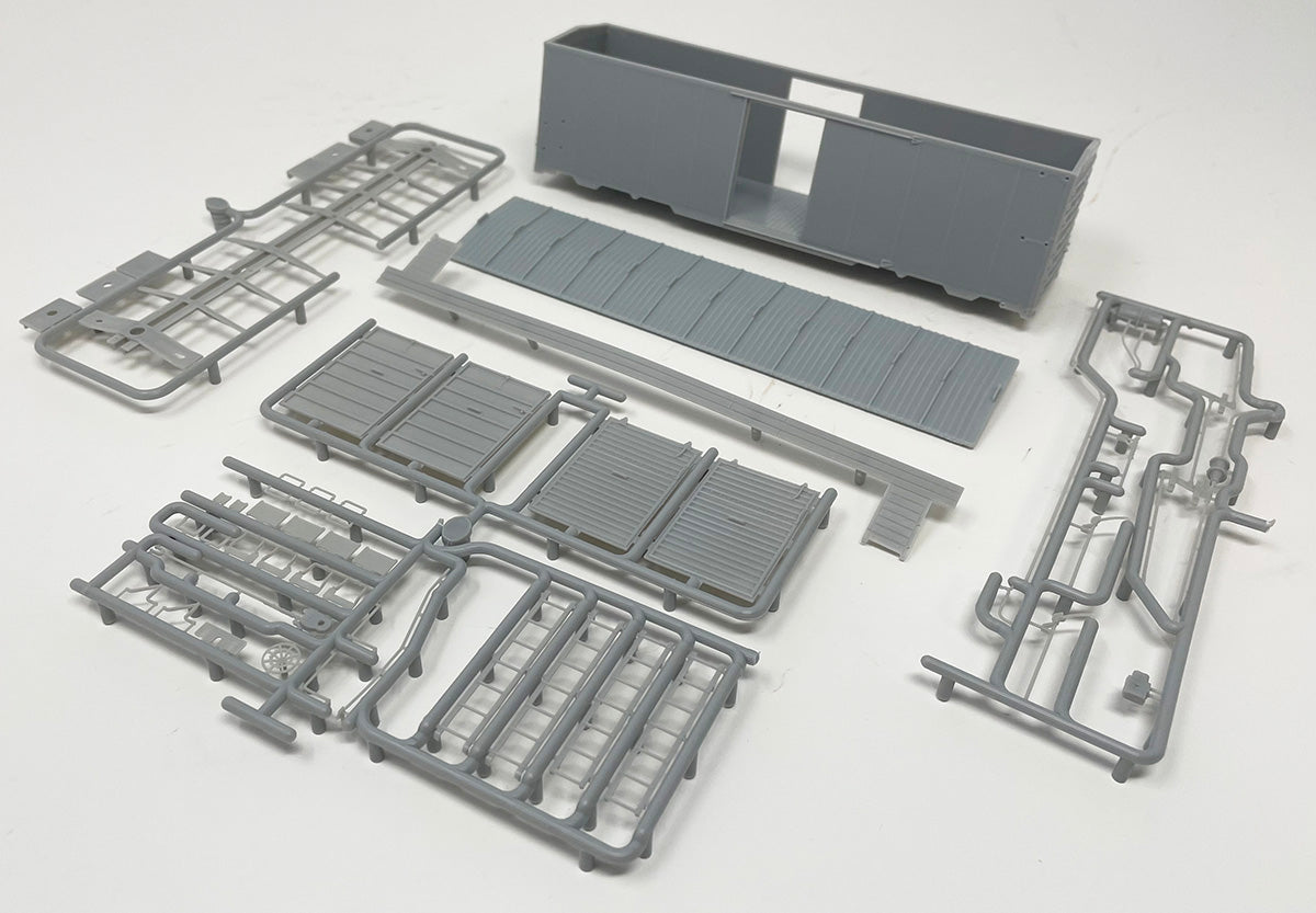 DPH1937VS HO 1937 Boxcar with Viking Roof and Square Ends - Kit