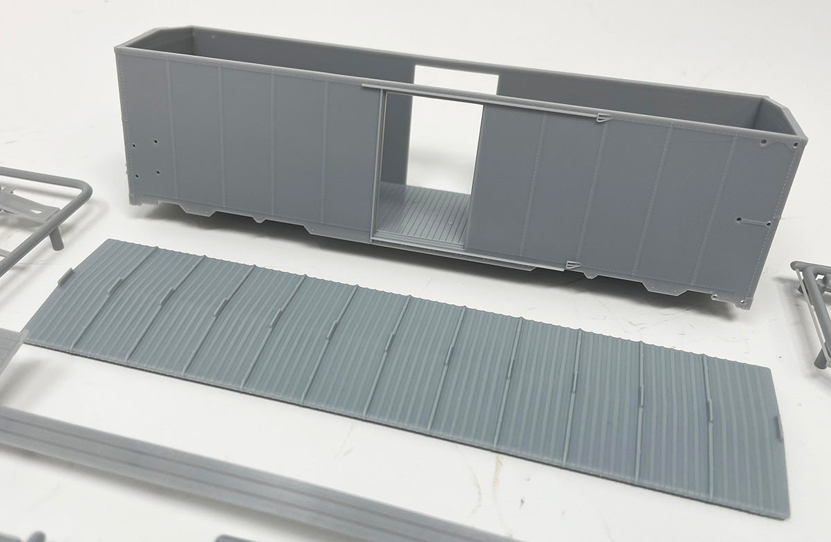 DPH1937VS HO 1937 Boxcar with Viking Roof and Square Ends - Kit