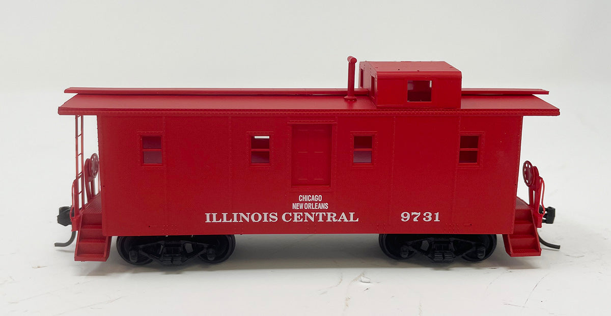 CCS1024 IC Side Door Caboose - IC Red #9731