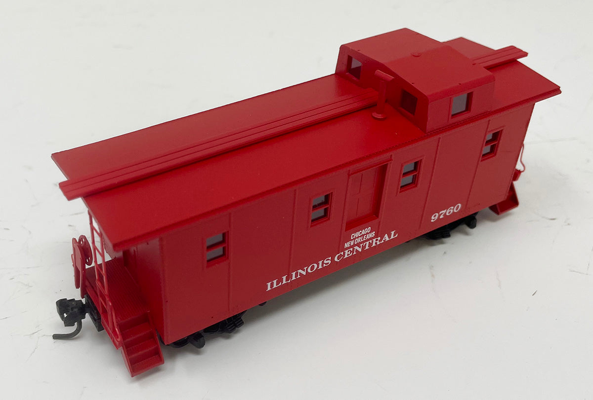 CCS1025 IC Side Door Caboose - IC Red #9760