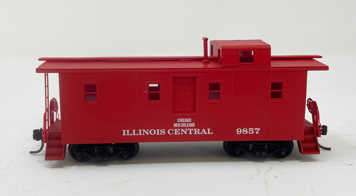 CCS1028 IC Side Door Caboose - IC Red #9857