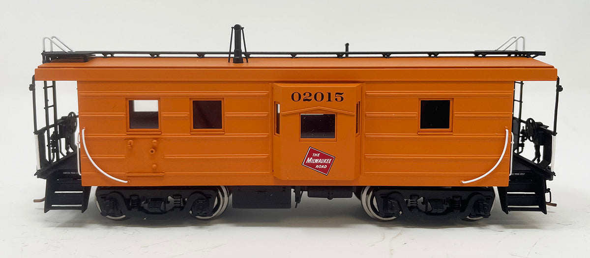 RRM02015HR Milw Rd Rib Side Caboose - Late #02015 Hi Rail