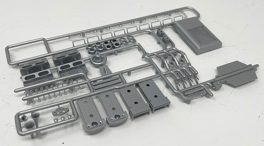 RED GP9 Detail Sprue - Silver