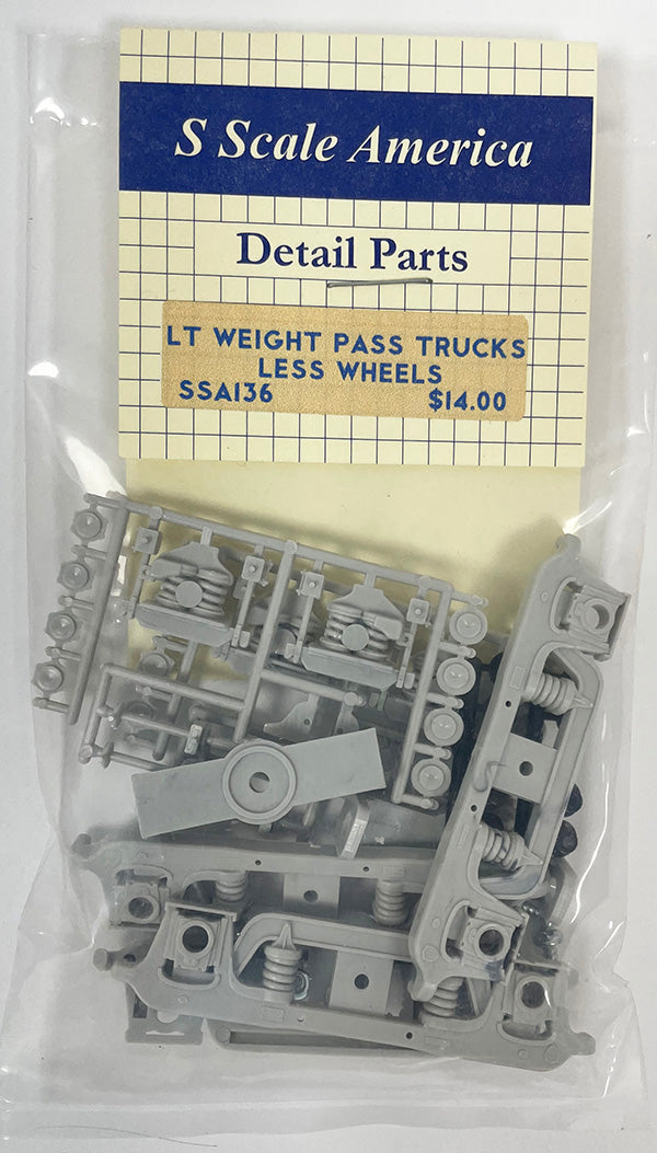 SSA136 S Light Weight Passenger Car Truck - Less Wheels