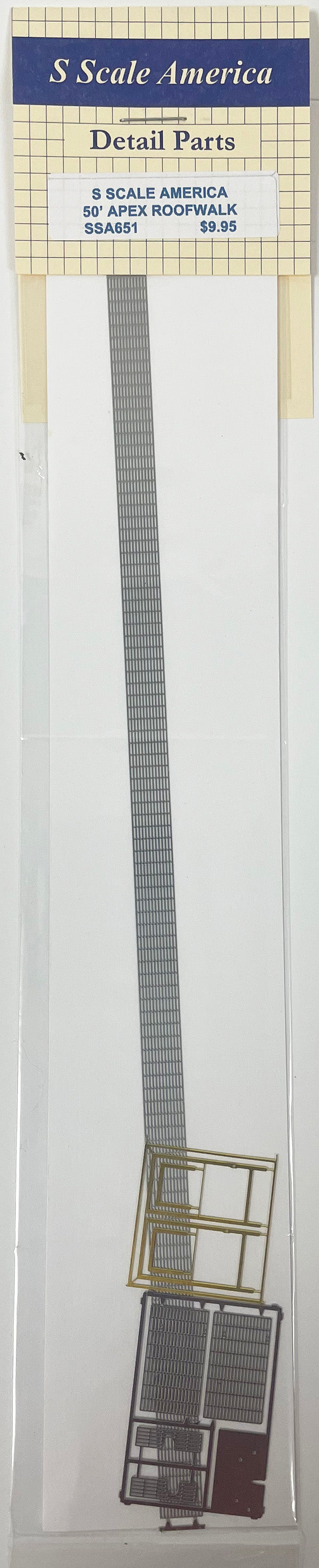 SSA651 S Scale 50' Apex Style Roofwalk (Etched)