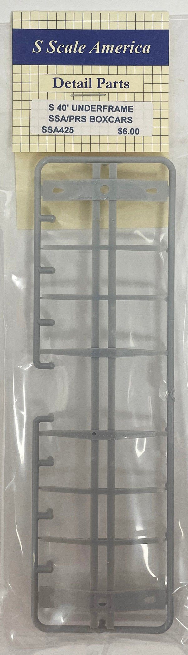 SSA425 S Scale 40' Boxcar Underframe