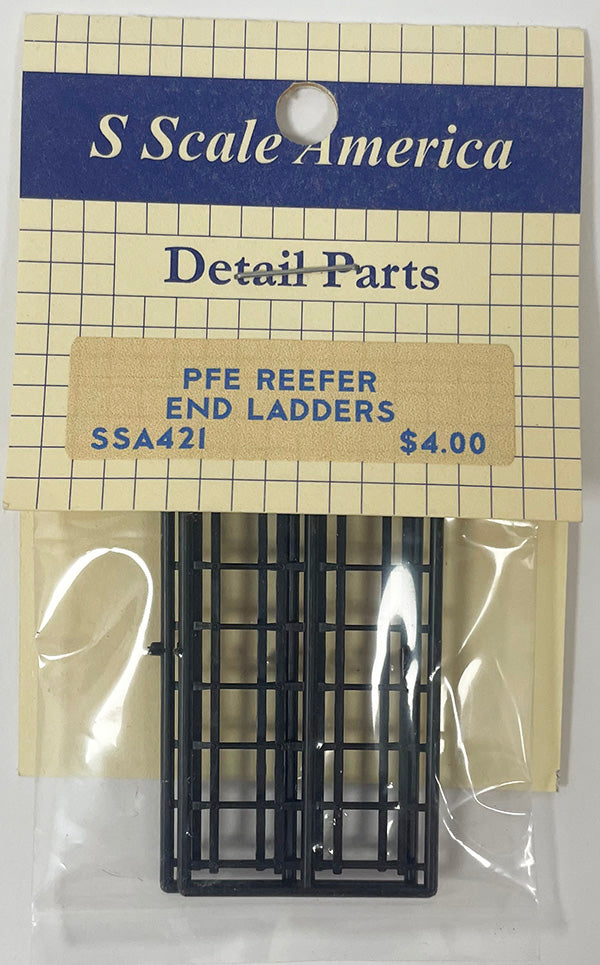 SSA421 S Scale PFE Reefer End Ladders