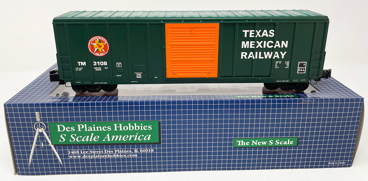 SSA2105 50' PS5344 Cuft Boxcar - TM Texas Mexican Railway