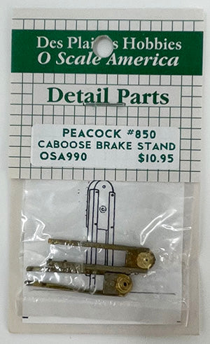 OSA990 O Caboose Brake Stand - Peacock #850