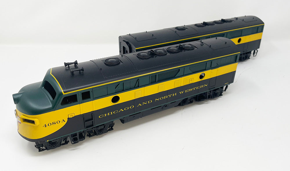 OSA P&D/DPH Custom Painted F Unit Shell w/Dummy P&D Chassis - CNW A & B Set