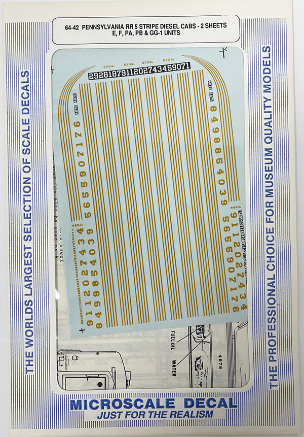 SSAD64-42 PRR 5 Stripe Diesel Cabs