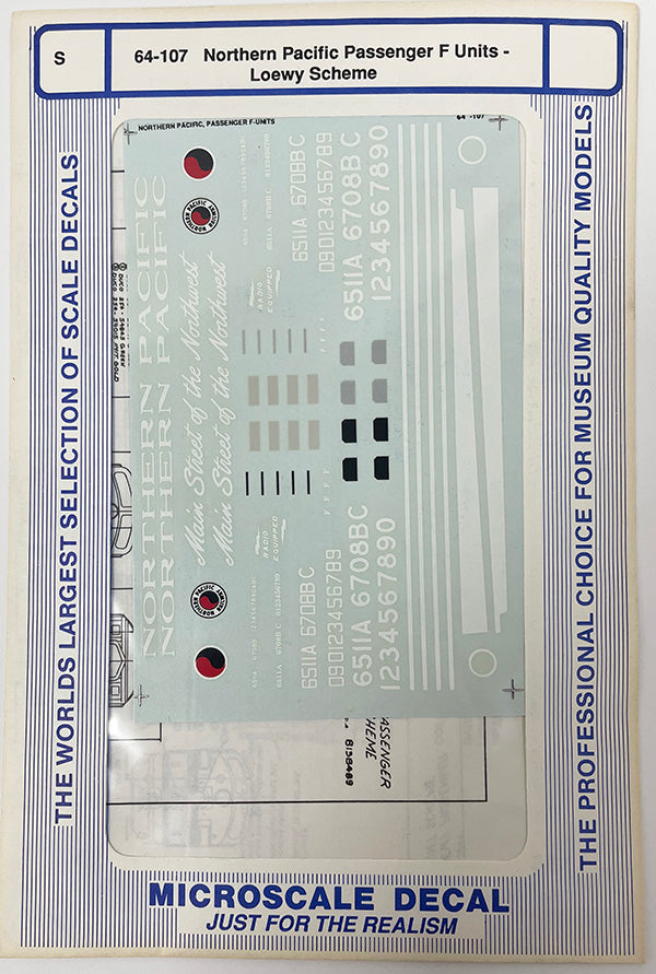 SSAD64-107 NP Pass F's Loewy Scheme