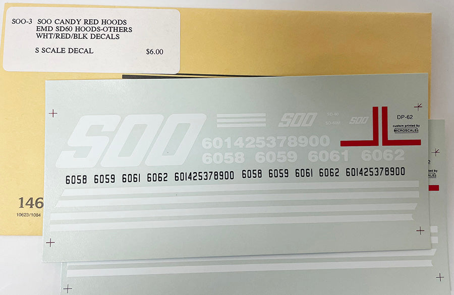 SSADSOO3 Soo Line Candy Apple Red Diesel Locos