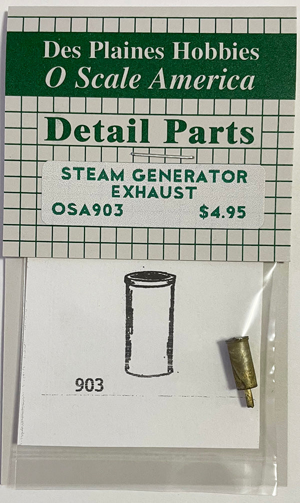 OSA903 O Scale Steam Generator Exhaust