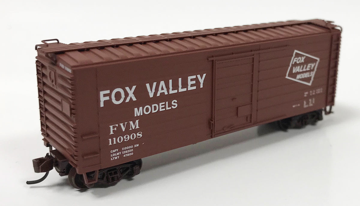 N FVM Line #110908 - Milw Rd Rib Sided Boxcar w/Short Ribs