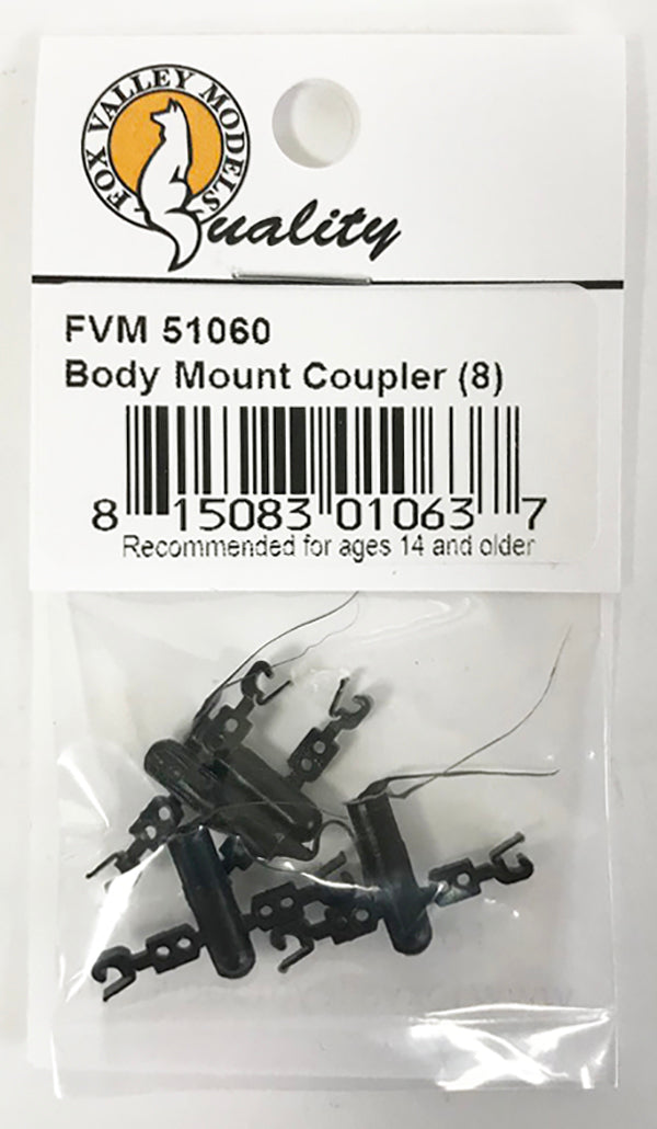 thumbnail image 2 of Trainworx N Scale Magnetic Coupler Conversion Kit - Body Mount, Black, For Atlas Cars 2 of 5