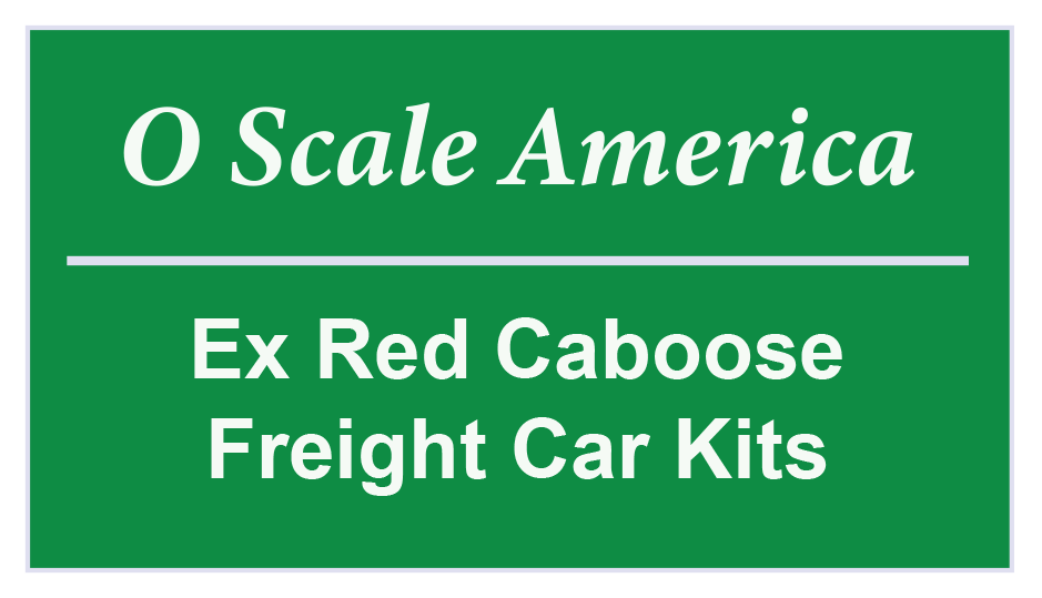OSA Red Caboose Freight Car Kits