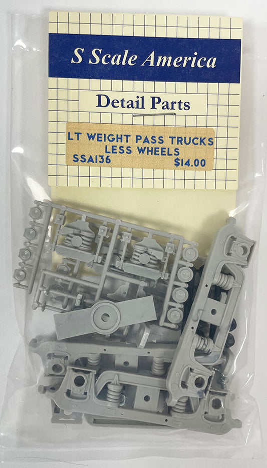 SSA136 S Light Weight Passenger Car Truck - Less Wheels