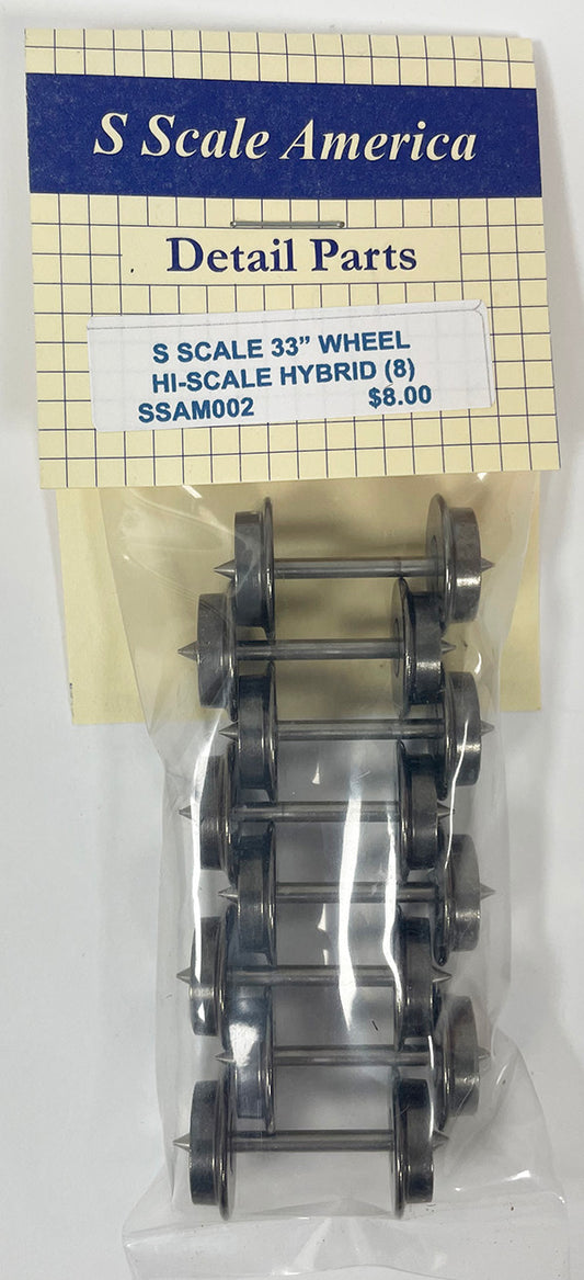 SSAM002 S 33" Hybrid Hi-Rail Wheel (Pkg 8)