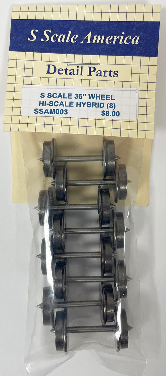 SSAM003 S 36" Hybrid Hi-Rail Wheel (Pkg 8)