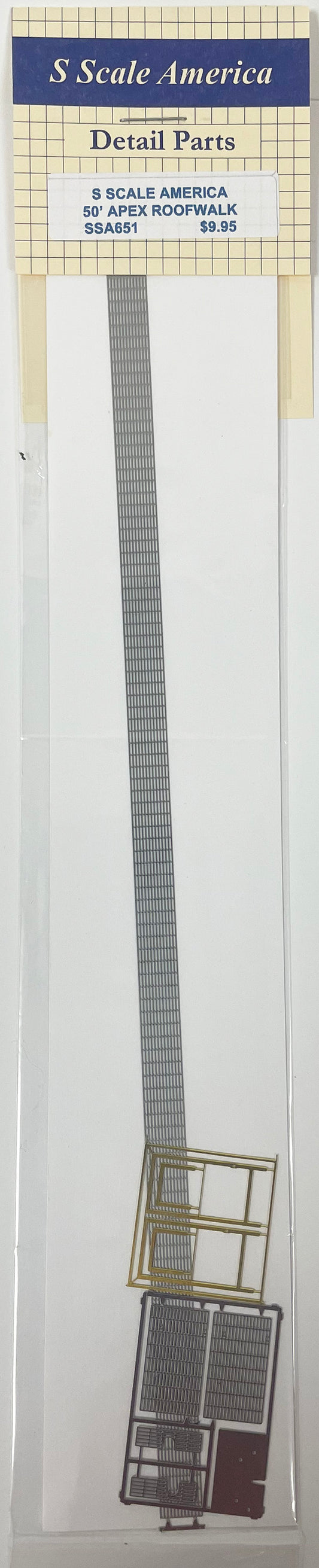SSA651 S Scale 50' Apex Style Roofwalk (Etched)