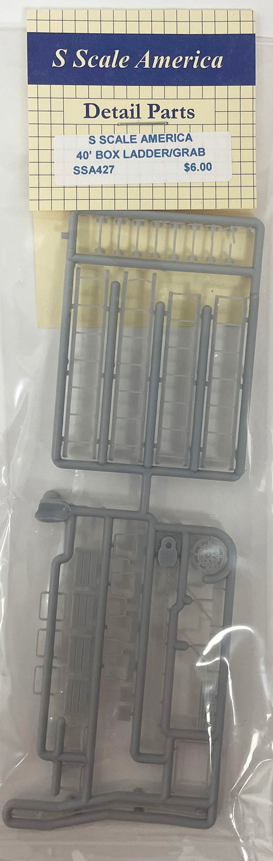 SSA427 S Scale 40' Boxcar Ladders and Grabs
