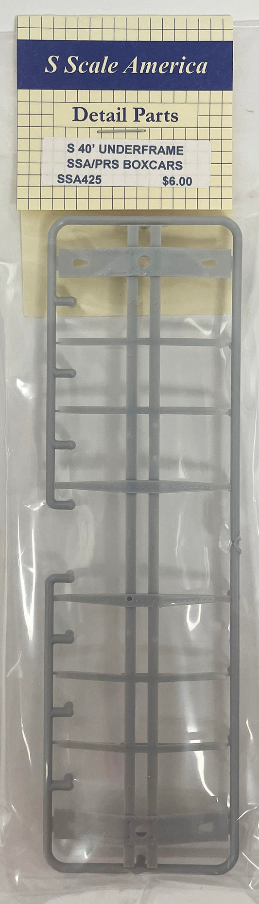 SSA425 S Scale 40' Boxcar Underframe