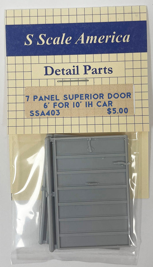 SSA403 S 7 Panel Superior Door 6' for 10' IH car