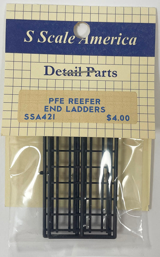 SSA421 S Scale PFE Reefer End Ladders