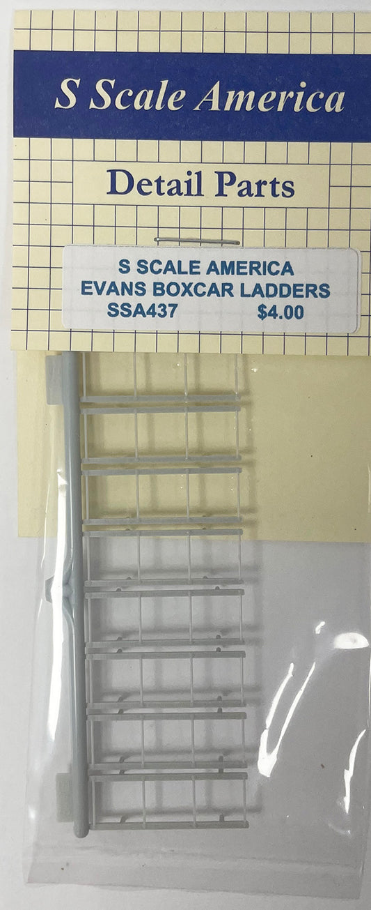 SSA437 S Scale Evans 52' Boxcar Ladders