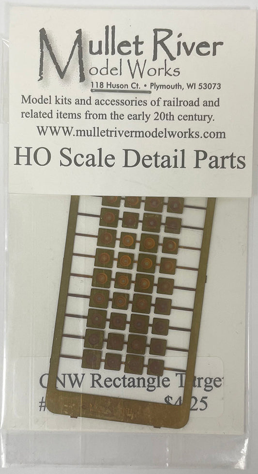 MRM206004 HO Scale CNW Rectangle Target (Etched)