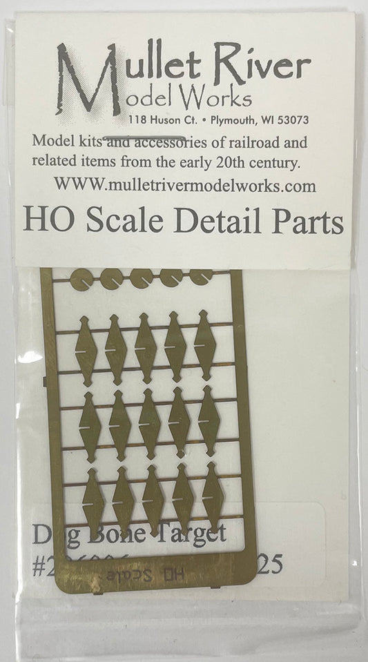 MRM206006 HO Scale Dog Bone Target (Etched)