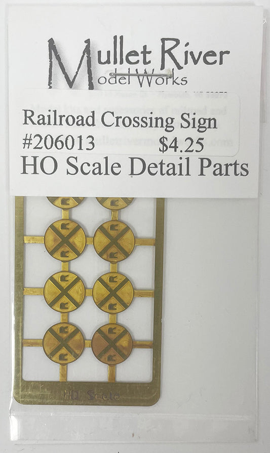 MRM206013 HO Scale Railroad Crossing Signs (Etched)