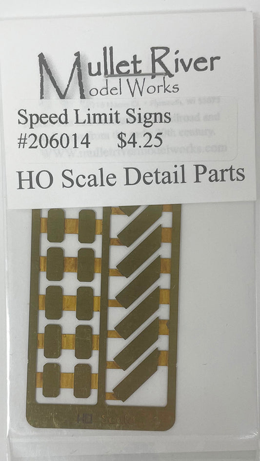 MRM206014 HO Scale Speed Limit Signs (Etched)