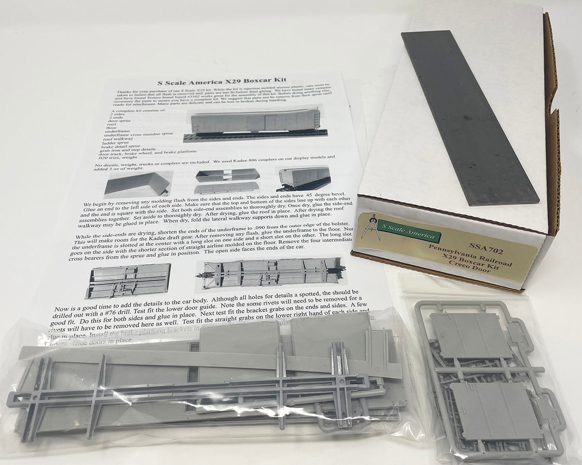 SSA702 S Scale X-29 Boxcar Kit - Creco Door