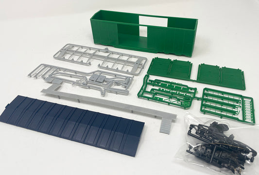 SSA462 S Scale 40' Mod AAR Double Door Boxcar Kit- Undec