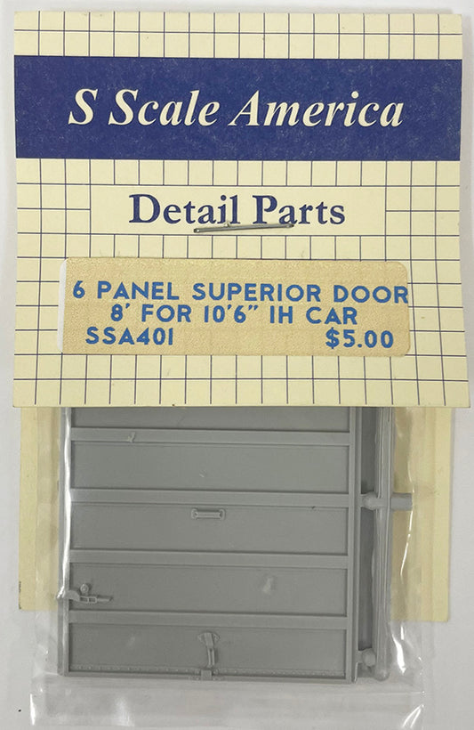 SSA401 S 6 Panel Superior Door 8' for 10'6" IH car
