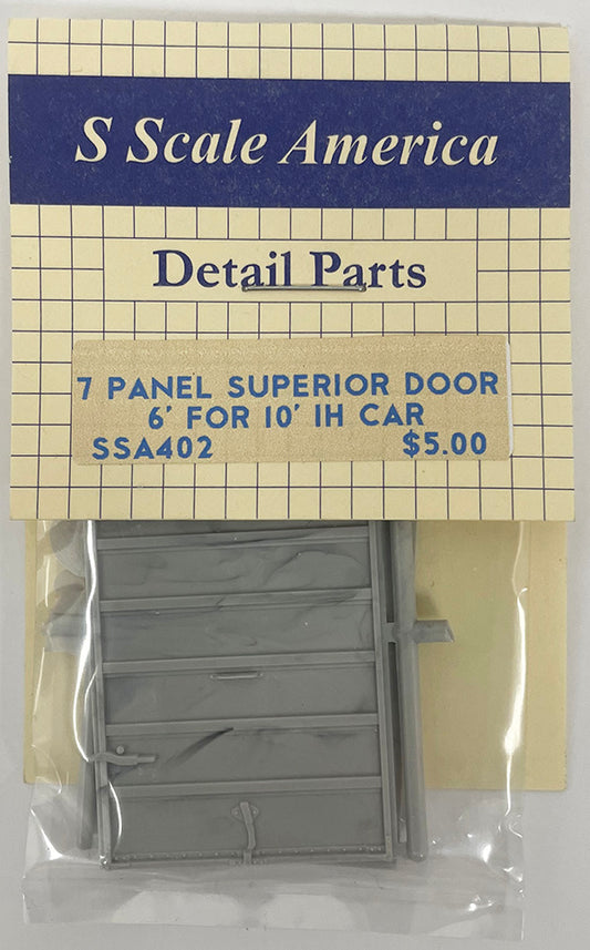 SSA402 S 7 Panel Superior Door 6' for 10'6" IH car