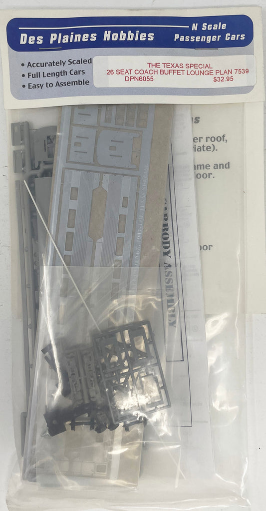 DPN6055 N Texas Special 26 Seat Coach Buffet Lounge Kit