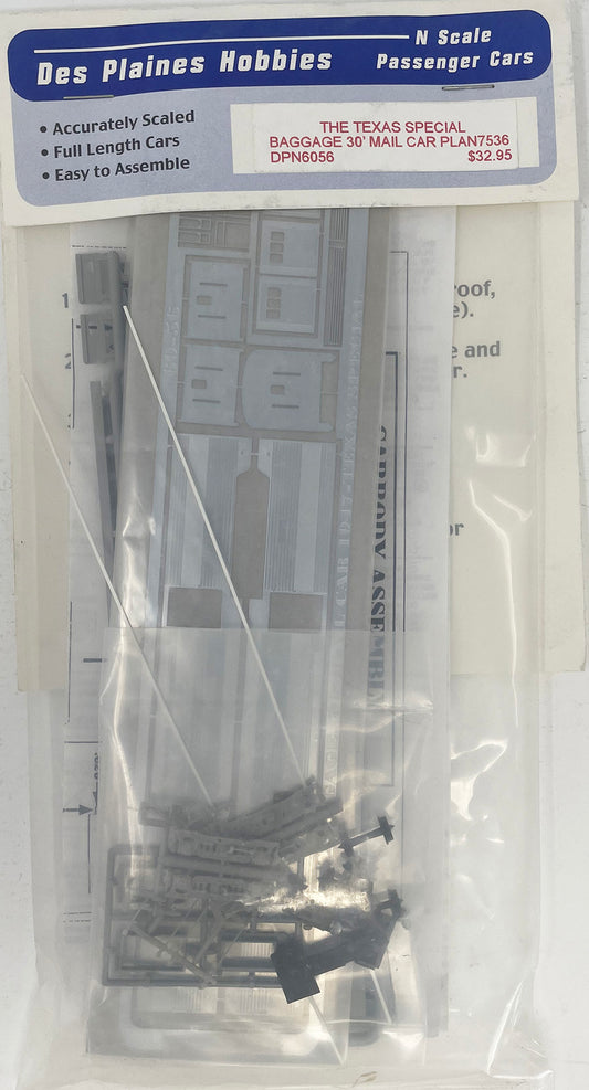 DPN6056 N Texas Special Baggage 30' Mail Car Kit