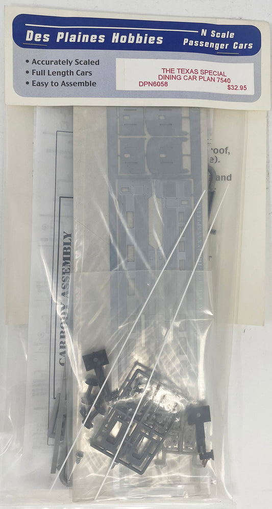 DPN6058 N Texas Special Dining Car Kit