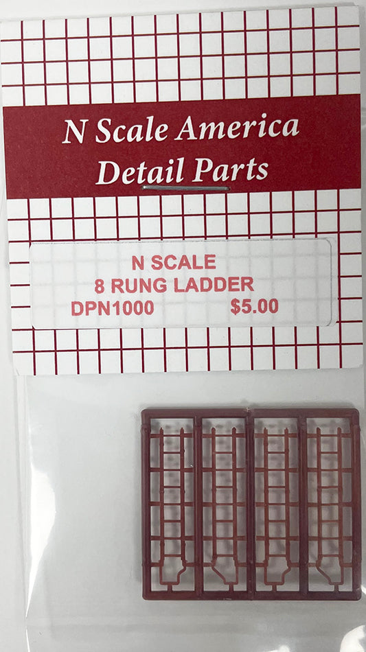 DPN1000 N Scale 8 Rung Ladders