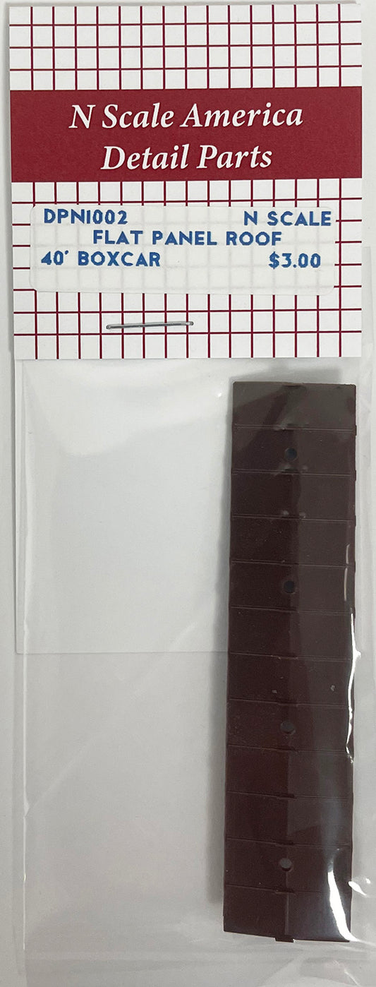 DPN1002 N Scale 40' Flat Panel Roof