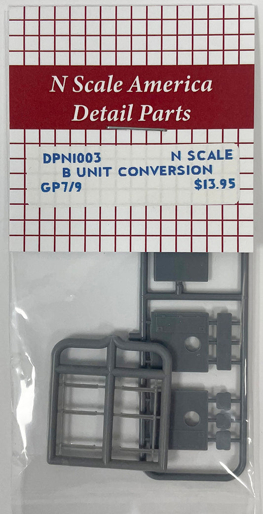 DPN1003 N Scale GP7/9 B Unit Conversion Kit