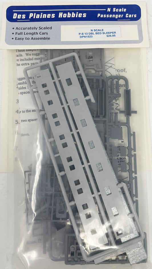 DPN1523 N Scale P-S 13 Double Bedroom Sleeper Kit