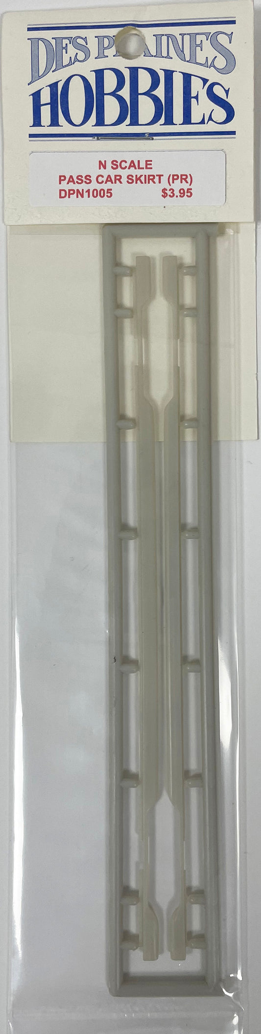 DPN1005 N Scale Passenger Car Skirts (Pair)
