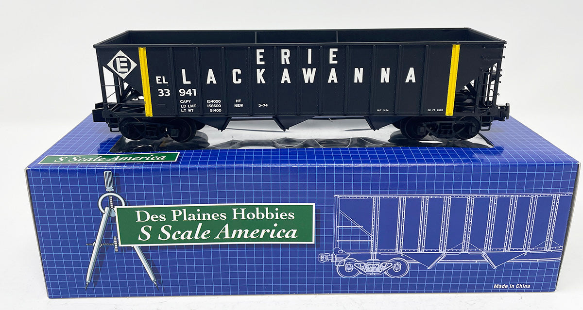 SSA15012 3 Bay Hopper - Erie Lackawanna #33941