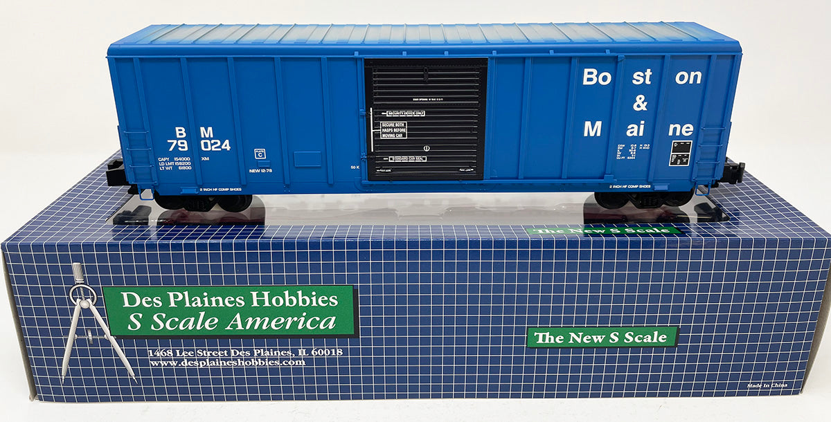 SSA2103 50' PS5344 Cuft Boxcar - B&M Boston & Maine